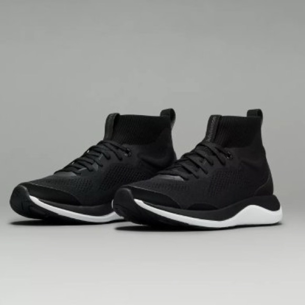 🍋Lululemon Chargefeel Mid Womens Workout Shoe Black / Anchor / White